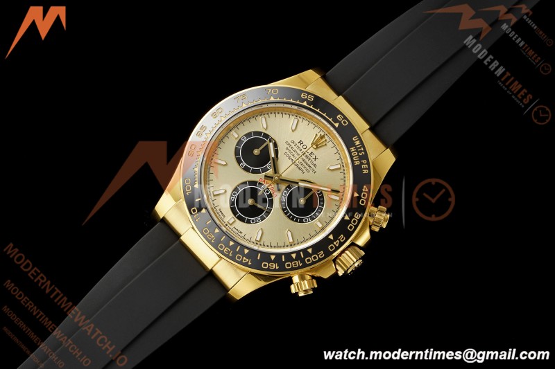 Rolex - Daytona 126518LN 40mm YG/RU Gold/Blk/Stk RWF JH4131 Free Sprung