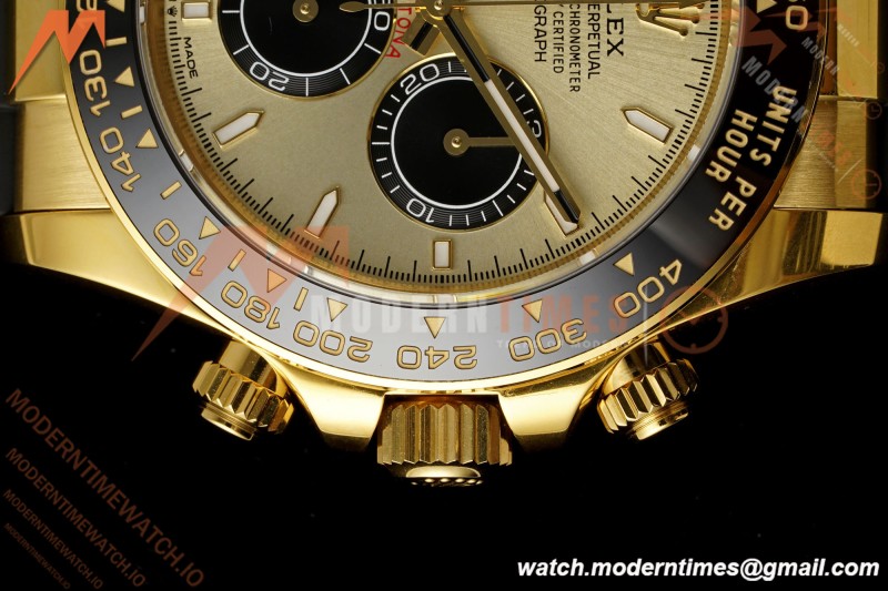 Rolex - Daytona 126518LN 40mm YG/RU Gold/Blk/Stk RWF JH4131 Free Sprung