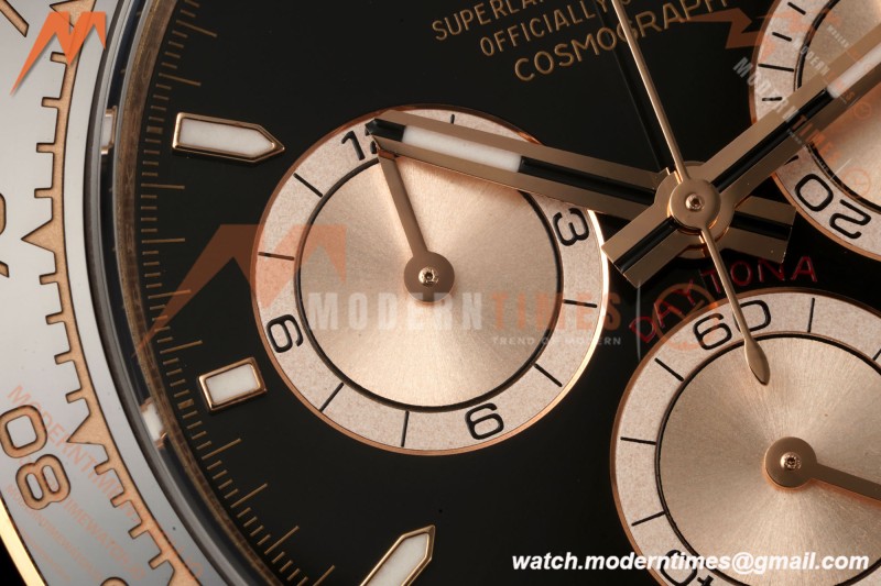 Rolex - Daytona 126515LN 40mm RG/RU Blk/Stk RWF JH4131 Free Sprung
