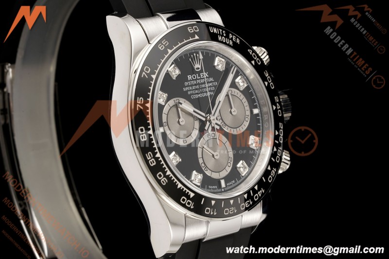 Rolex - Daytona 126519LN 40mm SS/RU Blk/Gry/Dia RWF JH4131 Free Sprung