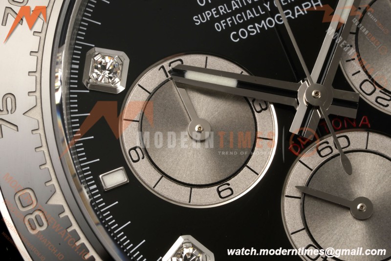 Rolex - Daytona 126519LN 40mm SS/RU Blk/Gry/Dia RWF JH4131 Free Sprung