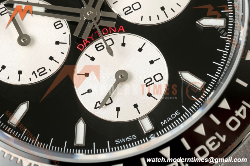 Rolex - Daytona 126529LN Le Mans 40mm Gain Weight 904L Cer/SS/SS Blk/Stk RWF JH4132 Free Sprung