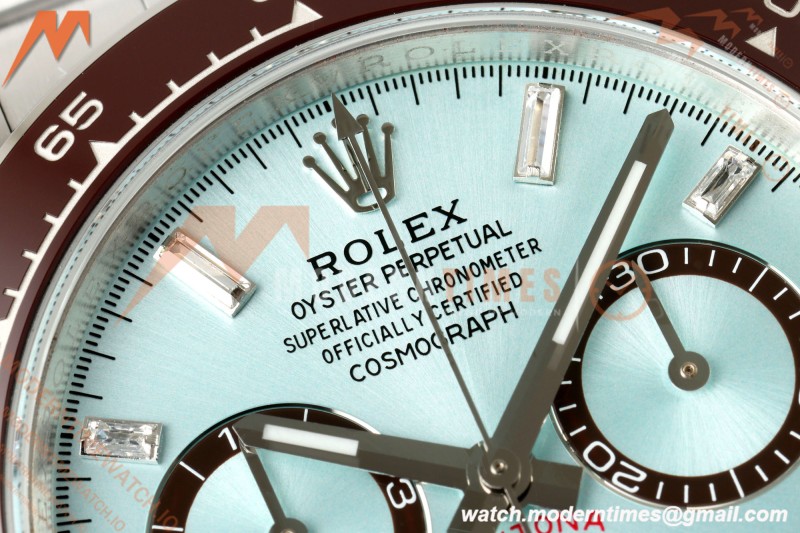 Rolex - Daytona 126506 40mm SS/SS Ice Blue/Dia RWF Gaint Weighted JH4131  Free Sprung