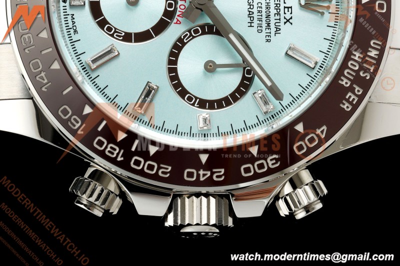 Rolex - Daytona 126506 40mm SS/SS Ice Blue/Dia RWF Gaint Weighted JH4131  Free Sprung