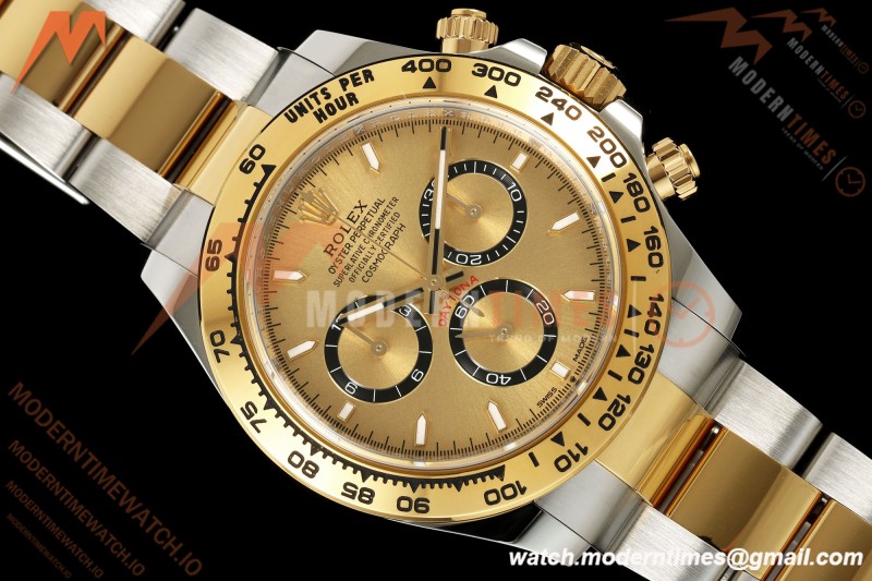 Rolex - Daytona 126503 40mm SS/YG Gold/Stk Dial RWF JH4131 Free Sprung