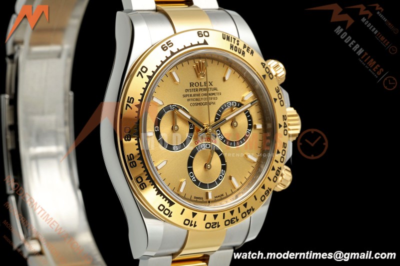 Rolex - Daytona 126503 40mm SS/YG Gold/Stk Dial RWF JH4131 Free Sprung