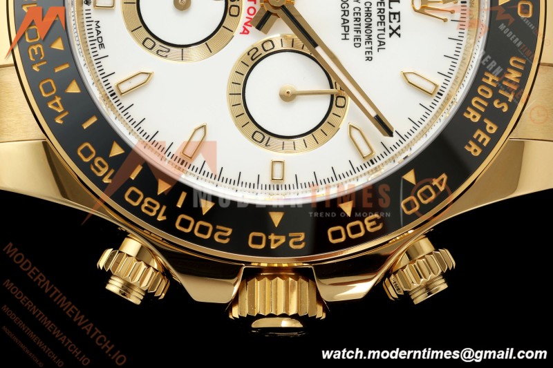 Rolex - Daytona 126518LN 40mm Gain Weight CER/YG/RU Wht/Stk ZF JH4131