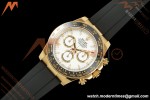 Rolex - Daytona 126518LN 40mm Gain Weight CER/YG/RU Wht/Stk ZF JH4131