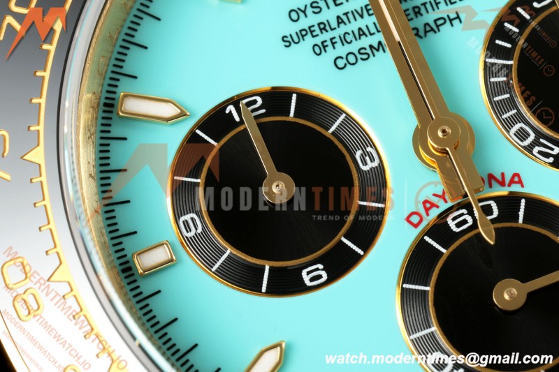 Rolex - Daytona 126518LN 40mm Gain Weight CER/YG/RU Turquoise Blue/Stk ZF JH4131