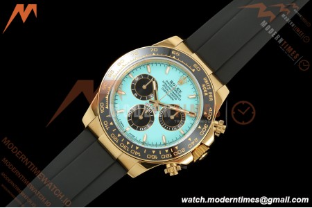 Rolex - Daytona 126518LN 40mm Gain Weight CER/YG/RU Turquoise Blue/Stk ZF JH4131