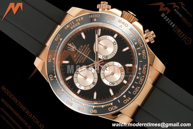 Rolex - Daytona 126515LN 40mm Gain Weight CER/RG/RU Blk/Gold/Stk ZF SH4131