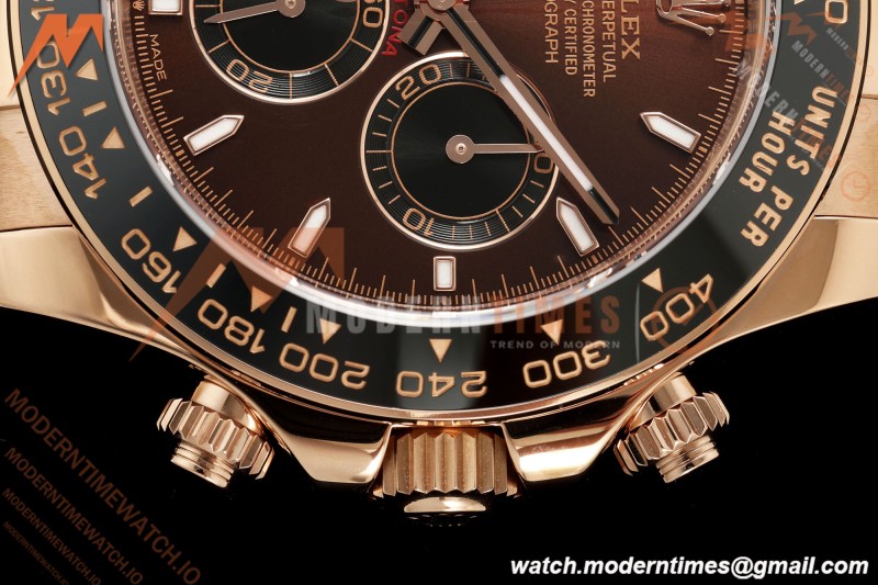 Rolex - Daytona 126515LN 40mm Gain Weight CER/RG/RU Chocolate/Blk/Stk ZF SH4131