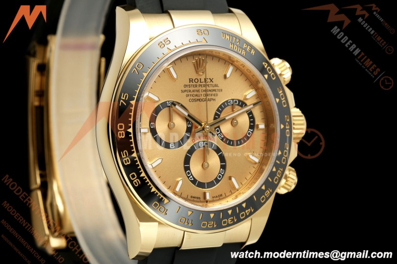 Rolex - Daytona 126518LN 40mm Gain Weight YG/RU Gold/Stk WF JH4131 Free Sprung