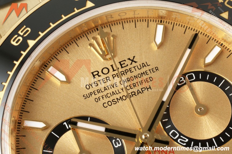 Rolex - Daytona 126518LN 40mm Gain Weight YG/RU Gold/Stk WF JH4131 Free Sprung