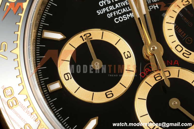 Rolex - Daytona 126518LN 40mm Gain Weight CER/YG/RU Blk/Stk WF JH4131 Free Sprung