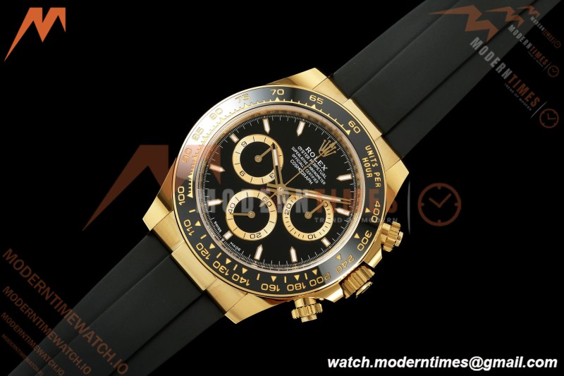 Rolex - Daytona 126518LN 40mm Gain Weight CER/YG/RU Blk/Stk WF JH4131 Free Sprung