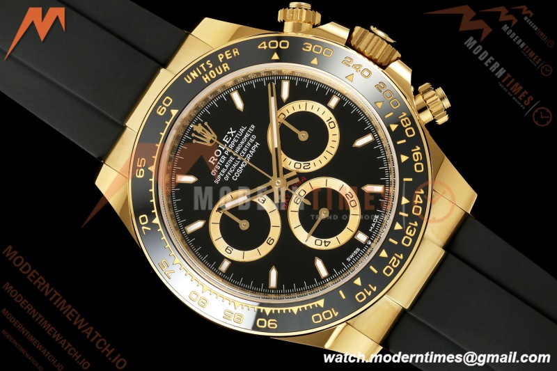 Rolex - Daytona 126518LN 40mm Gain Weight CER/YG/RU Blk/Stk WF JH4131 Free Sprung