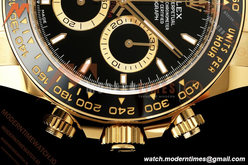 Rolex - Daytona 126518LN 40mm Gain Weight CER/YG/RU Blk/Stk WF JH4131 Free Sprung