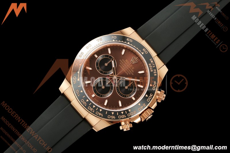 Rolex - Daytona 126515LN 40mm Gain Weight CER/RG/RU Chocolate/Blk/Stk WF JH4131 Free Sprung