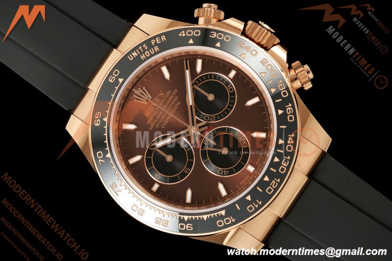 Rolex - Daytona 126515LN 40mm Gain Weight CER/RG/RU Chocolate/Blk/Stk WF JH4131 Free Sprung