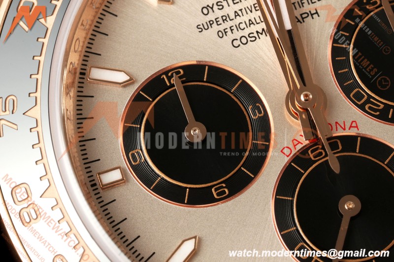 Rolex - Daytona 126515LN 40mm Gain Weight CER/RG/RU CHAMP/BLK/STK WF JH4131 Free Sprung
