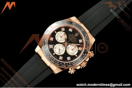 Rolex - Daytona 126515LN 40mm Gain Weight RG/RU Blk/Gold/Dia WF JH4131 Free Sprung