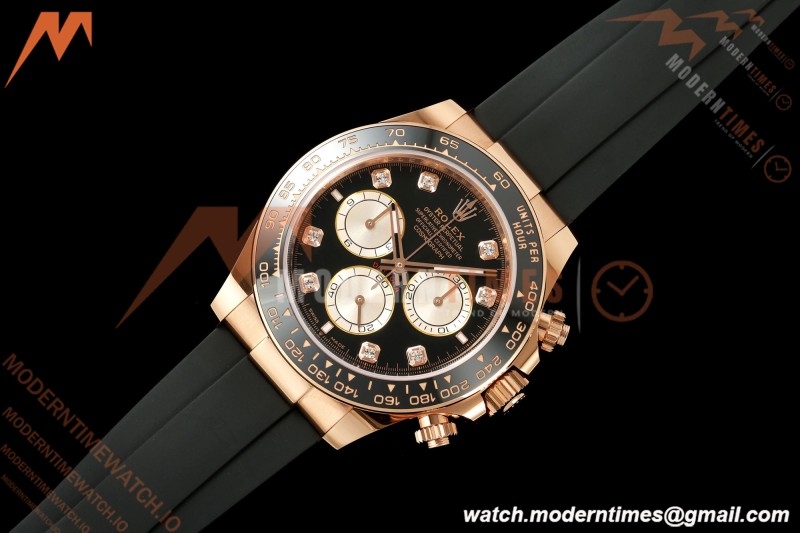 Rolex - Daytona 126515LN 40mm Gain Weight RG/RU Blk/Gold/Dia WF JH4131 Free Sprung