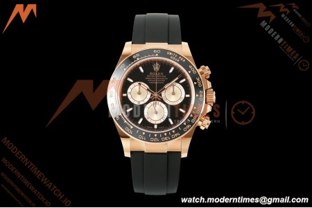 Rolex - Daytona 126515LN 40mm Gain Weight CER/RG/RU Blk/Gold/Stk WF JH4131 Free Sprung