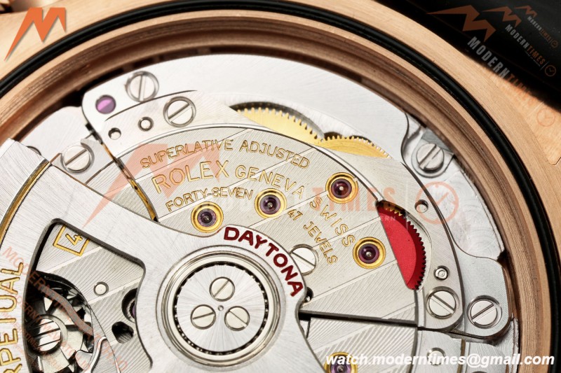 Rolex - Daytona 126515LN 40mm Gain Weight CER/RG/RU Blk/Gold/Stk WF JH4131 Free Sprung