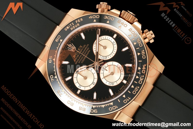 Rolex - Daytona 126515LN 40mm Gain Weight CER/RG/RU Blk/Gold/Stk WF JH4131 Free Sprung