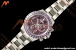 Rolex - Daytona 40mm Artisans De Genève Purple Seal SS/SS Purple Crystal Skeleton Dial Sonic SA4130
