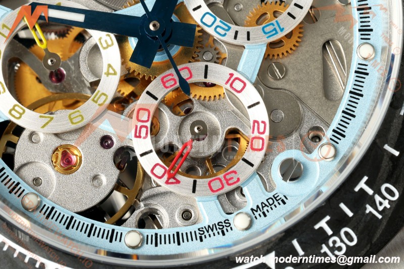 Rolex - Daytona 40mm Artisans De Genève La Montoya SS/SS Blue Skeleton Dial Sonic SA4130