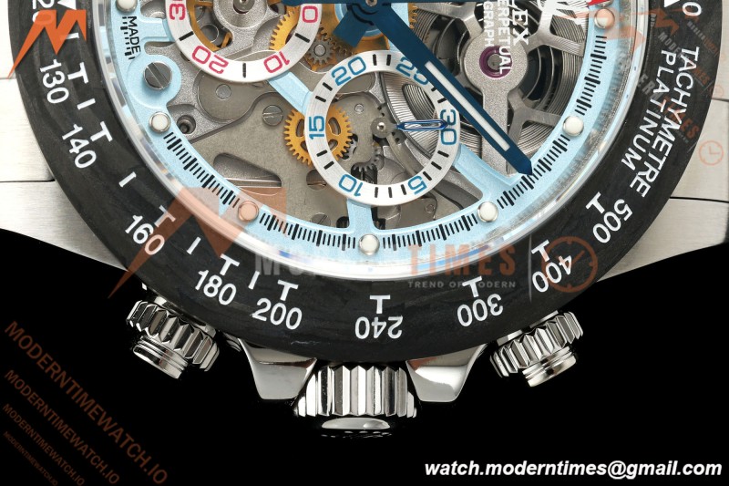 Rolex - Daytona 40mm Artisans De Genève La Montoya SS/SS Blue Skeleton Dial Sonic SA4130