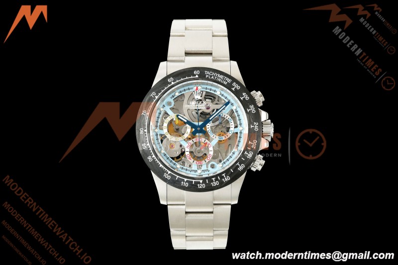 Rolex - Daytona 40mm Artisans De Genève La Montoya SS/SS Blue Skeleton Dial Sonic SA4130