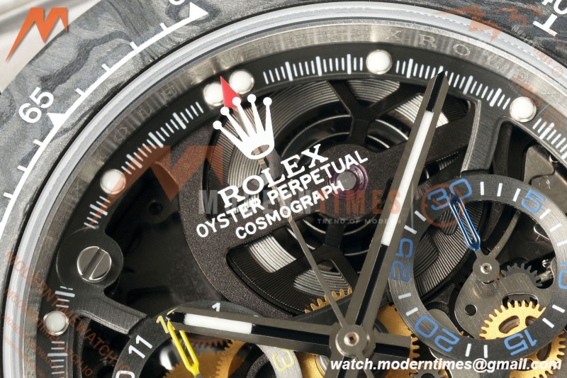 Rolex - Daytona 40mm Artisans De Genève La Montoya SS/SS Black Skeleton Dial Sonic SA4130