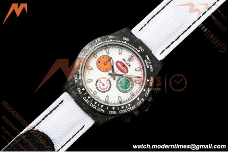 Rolex - Daytona DIW "Bugatti" 40mm Black Carbon Fiber/NY Wht/Stk Dial ANTF SH4130