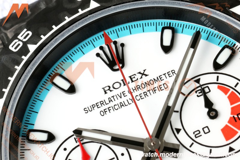 Rolex - Daytona DIW "Maserati" 40mm Black Carbon Fiber/NY Wht/Stk Dial ANTF SH4130