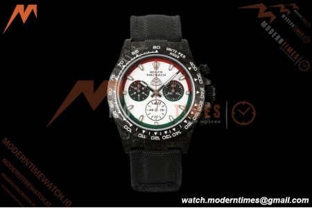 Rolex - Daytona DIW "Maybach" 40mm Black Carbon Fiber/NY Wht/Stk Dial ANTF SH4130