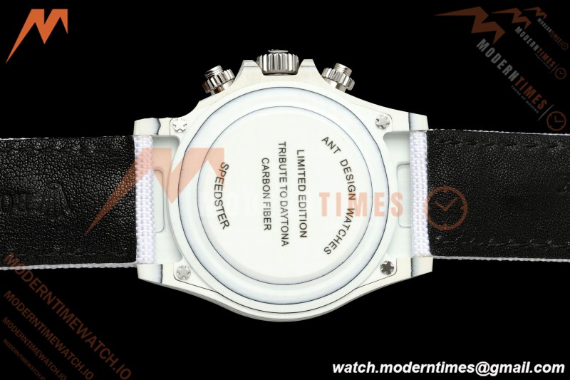 Rolex - Daytona DIW "Bugatti" 40mm White Carbon Fiber/NY Wht/Stk Dial ANTF SH4130