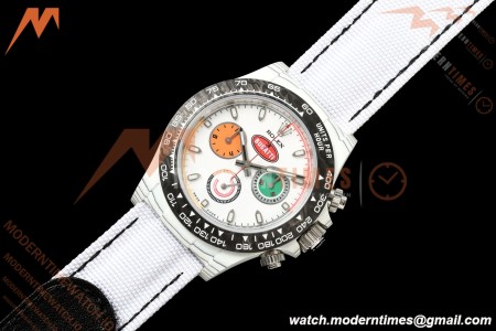 Rolex - Daytona DIW "Bugatti" 40mm White Carbon Fiber/NY Wht/Stk Dial ANTF SH4130