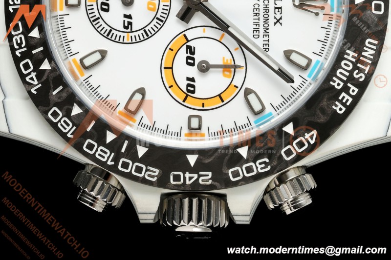 Rolex - Daytona DIW "BMW" 40mm White Carbon Fiber/NY Wht/Stk Dial ANTF SH4130