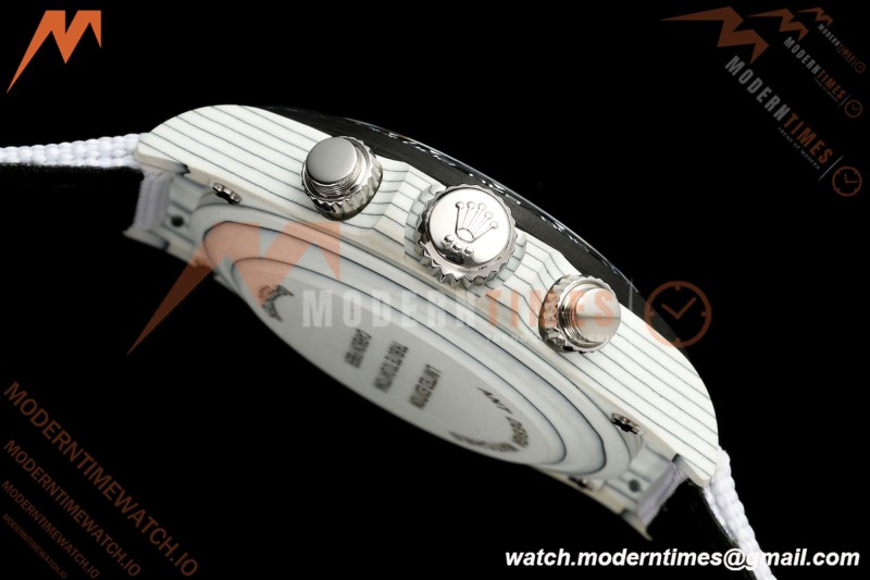 Rolex - Daytona DIW "BMW" 40mm White Carbon Fiber/NY Wht/Stk Dial ANTF SH4130