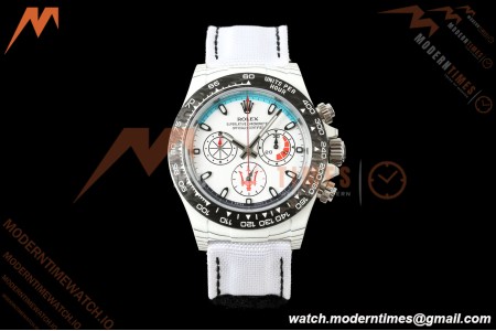Rolex - Daytona DIW "Maserati" 40mm White Carbon Fiber/NY Wht/Stk Dial ANTF SH4130