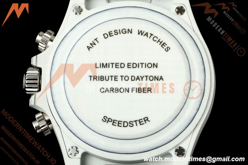Rolex - Daytona DIW "Porsche" 40mm White Carbon Fiber/NY Blk/Stk Dial ANTF SH4130