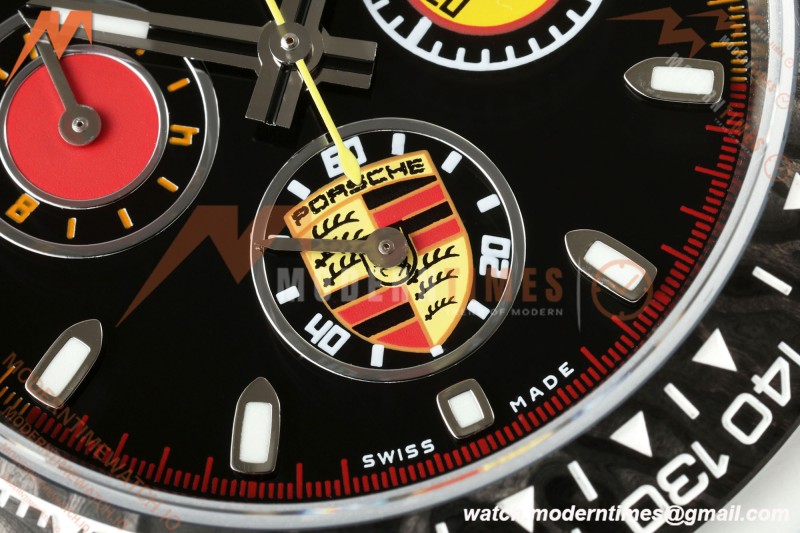 Rolex - Daytona DIW "Porsche" 40mm White Carbon Fiber/NY Blk/Stk Dial ANTF SH4130