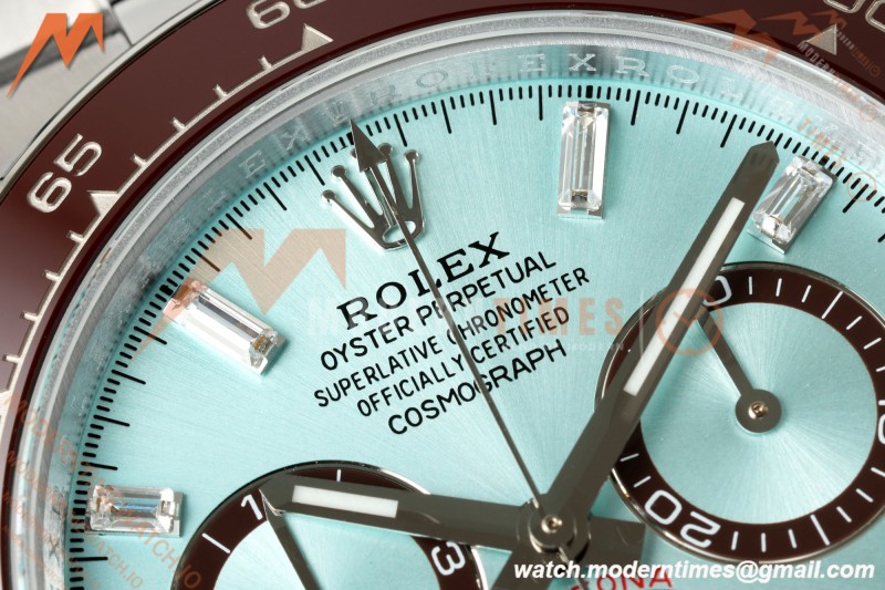 Rolex - Daytona 126506 40mm Gain Weight SS/SS Ice Blue/Dia QF V18 JH4131 Free Sprung