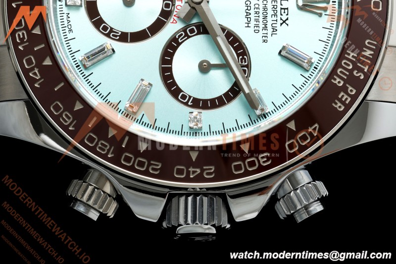 Rolex - Daytona 126506 40mm Gain Weight SS/SS Ice Blue/Dia QF V18 JH4131 Free Sprung