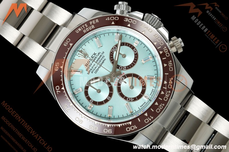 Rolex - Daytona 126506 40mm Gain Weight SS/SS Ice Blue/Dia QF V18 JH4131 Free Sprung
