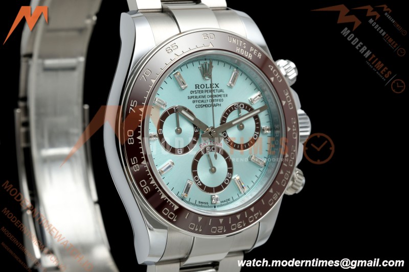 Rolex - Daytona 126506 40mm Gain Weight SS/SS Ice Blue/Dia QF V18 JH4131 Free Sprung