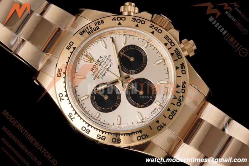 Rolex - Daytona 126505 40mm Gain Weight RG/RG Sundust/Blk/Stk VSF V3 DD4131